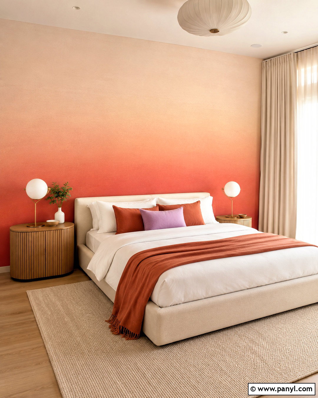 Peach Ombre Wallpaper Bedroom - 20 cute peach wallpaper ideas
