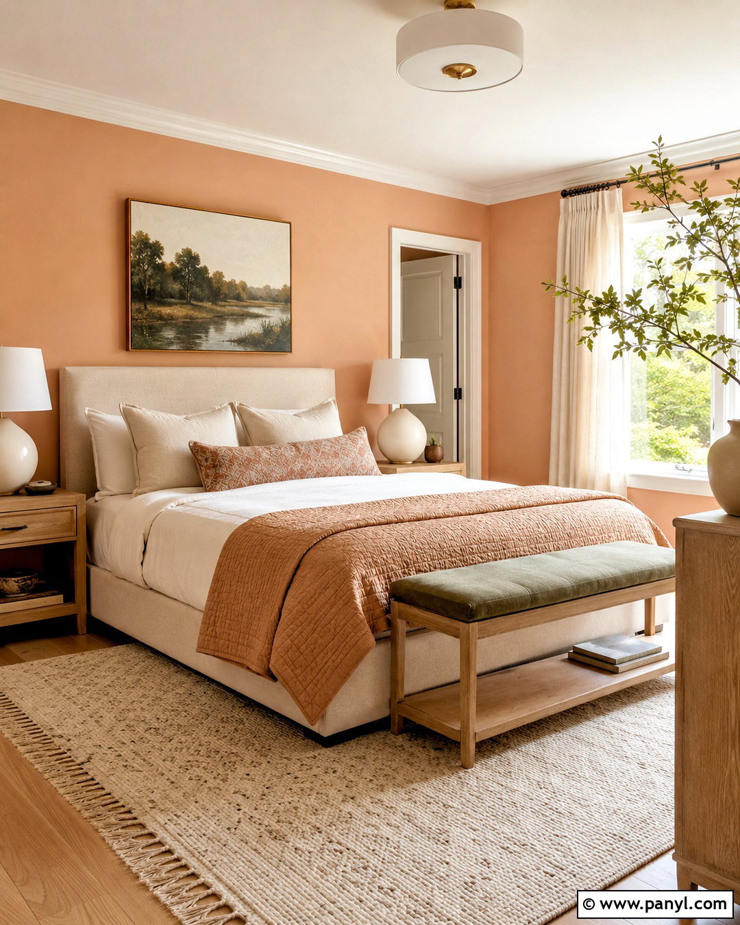 Peach Orange Bedroom Walls - 20 Warm Orange Wall Color Ideas