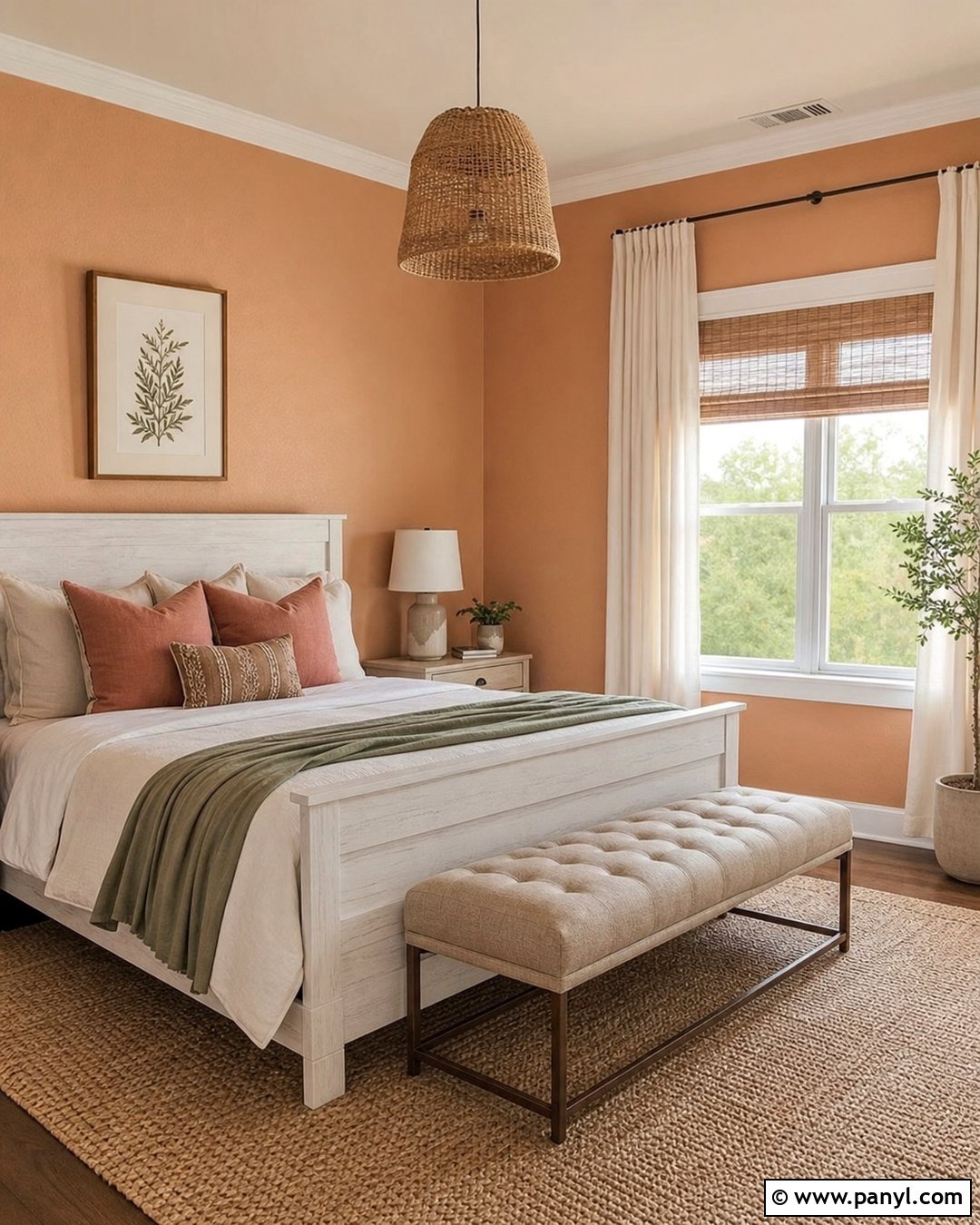 Peach Orange Peel Guest Room - 20 Orange Peel Wall Paint Ideas