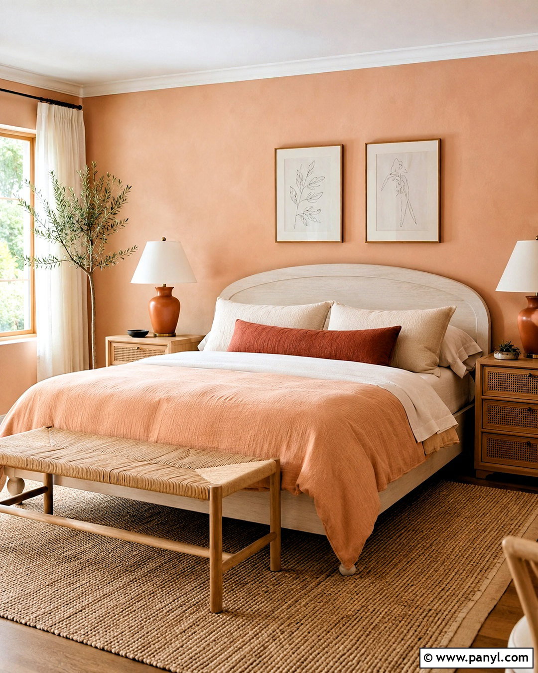 Peach Pastel Bedroom - 20 pastel color bedroom ideas