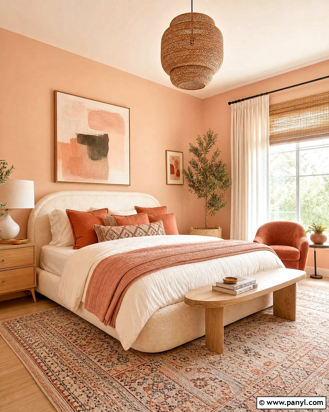 Peach Pastel Bedroom - 20 pastel colour bedroom ideas