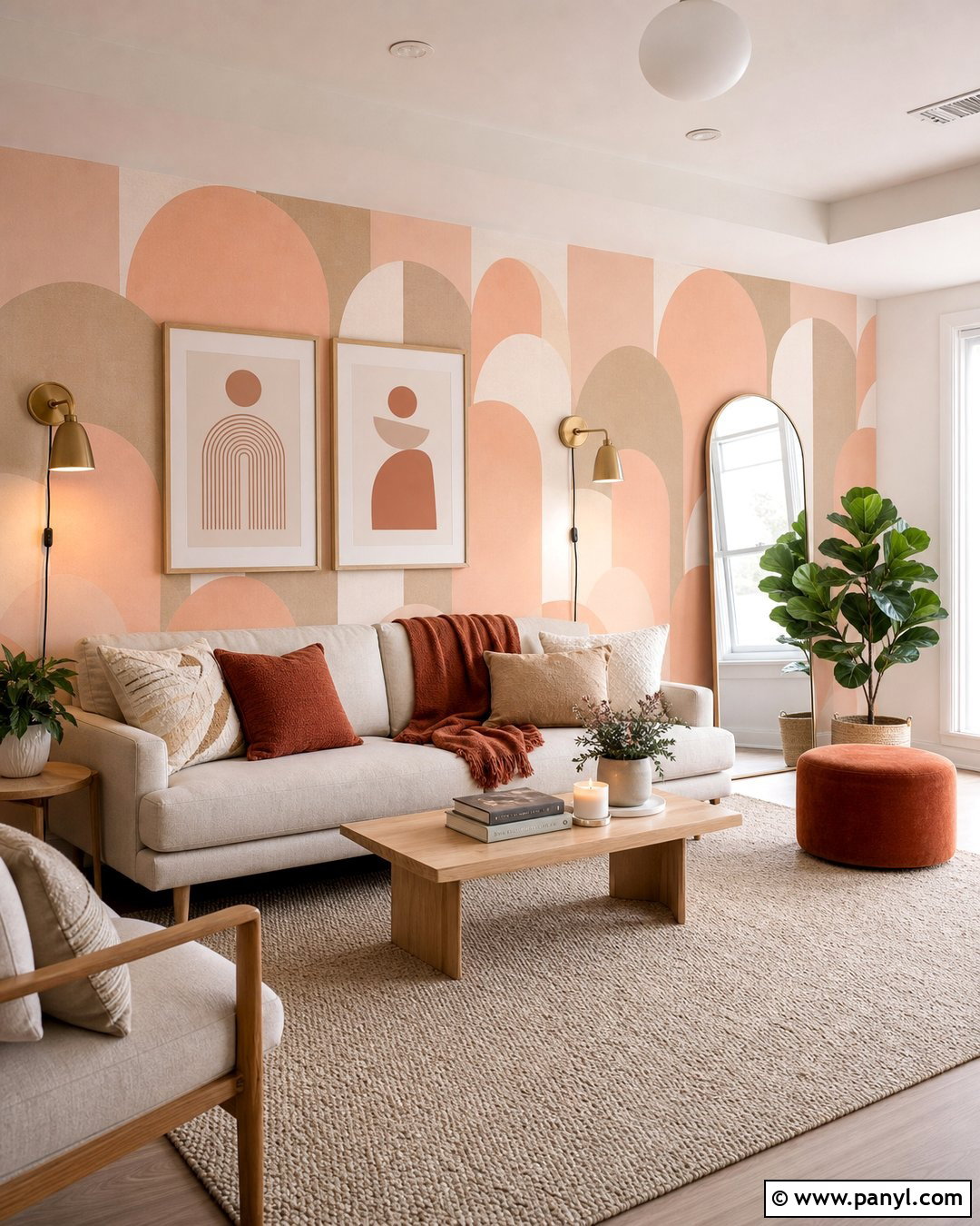 Peach Peel And Stick Wallpaper Apartment - 35 Peach Color Wallpaper Aesthetic Ideas