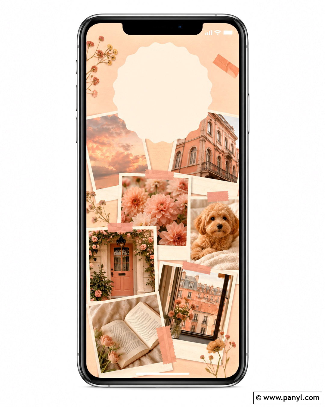 Peach Photo Collage Lockscreen - 20 peach lockscreen ideas