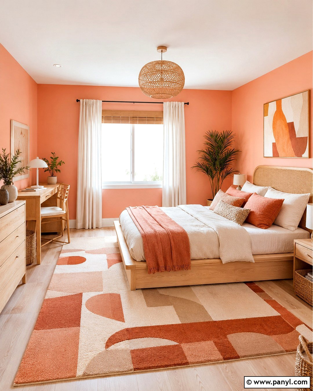 Peach Pink Girls Room - 20 Pink Wall Colors For Girls Room Ideas