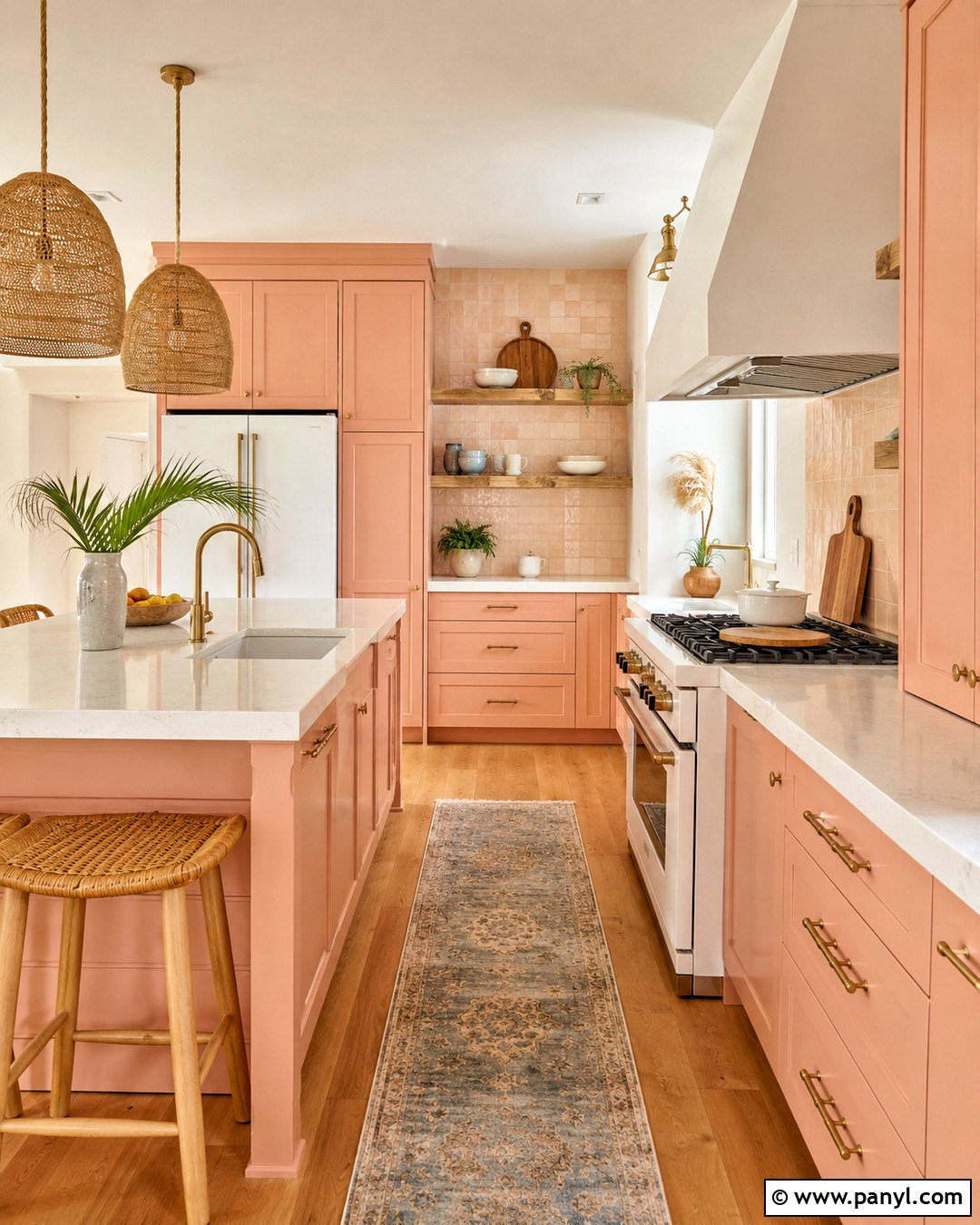 Peach Pink Kitchen - 20 pink kitchen aesthetic ideas