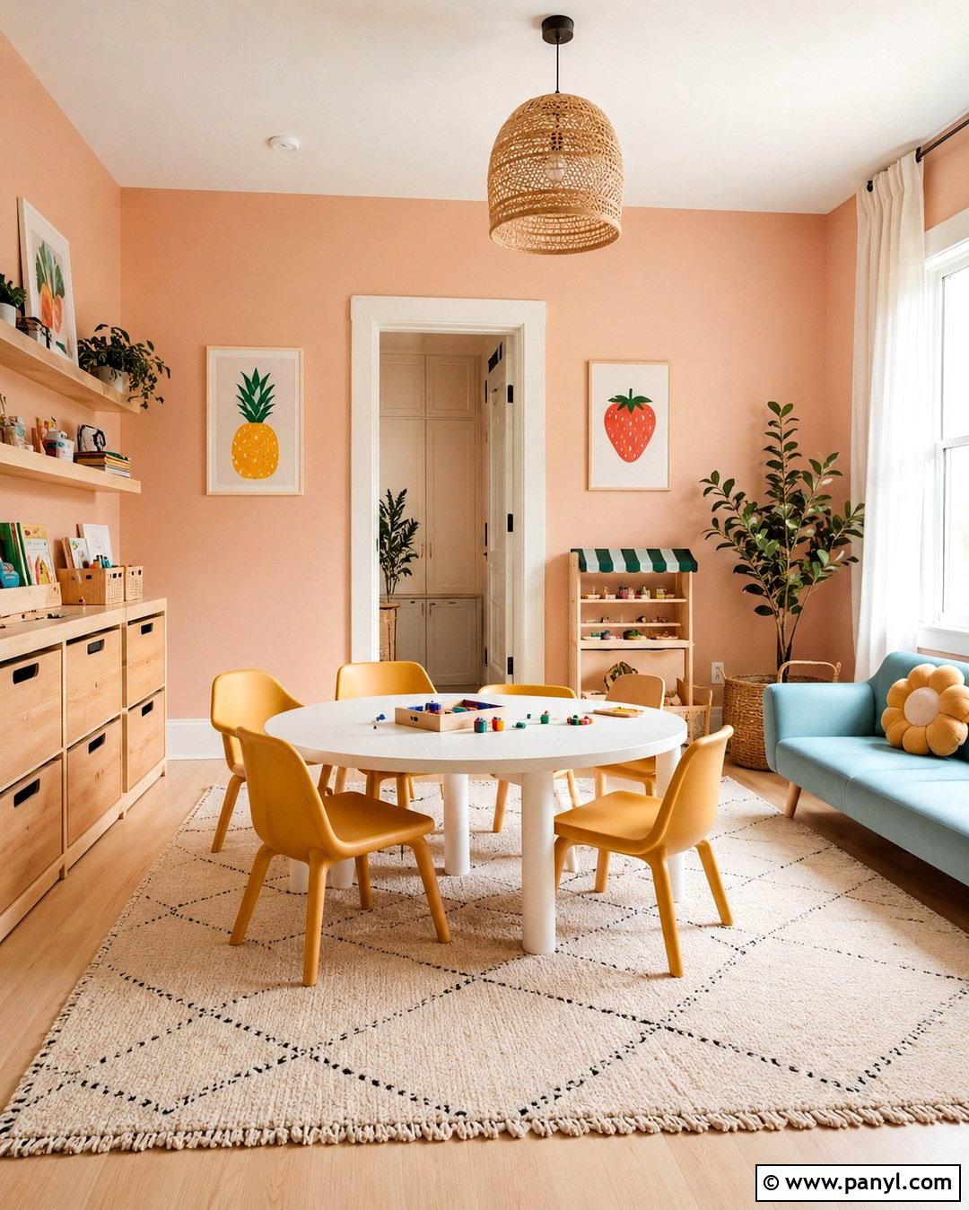 Peach Pink Playroom Walls - 20 Pink Playroom Walls