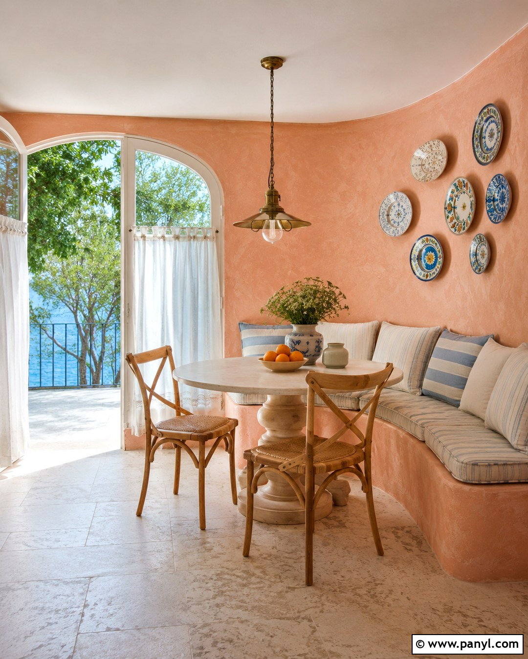 Peach Plaster Italian Walls - 20 Italian Wall Colors