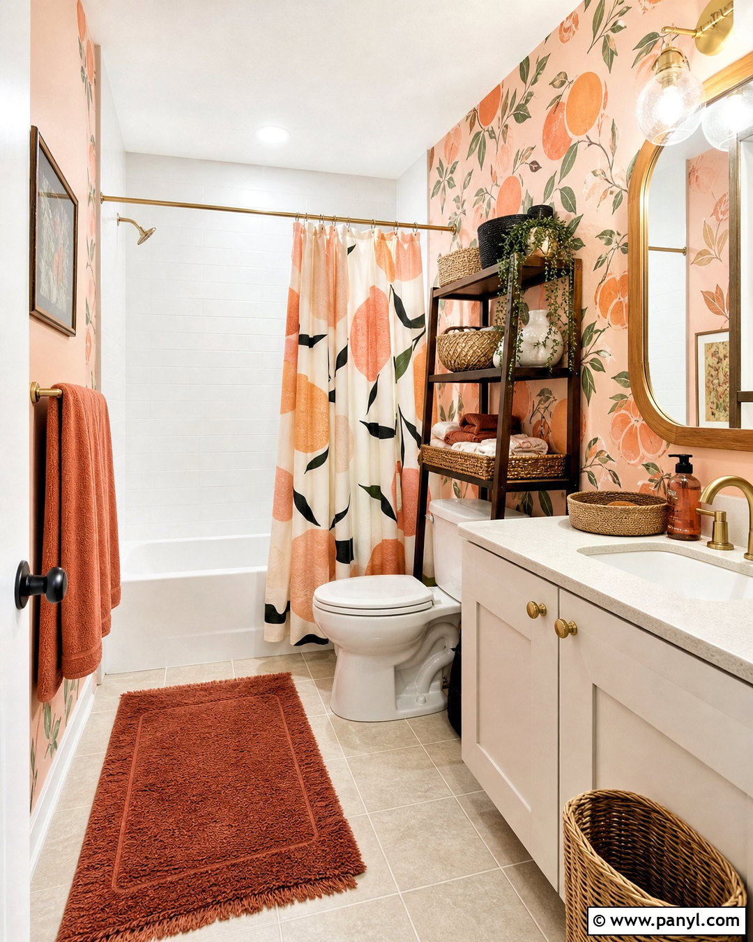 Peach Rental Bathroom - 20 peach bathroom ideas
