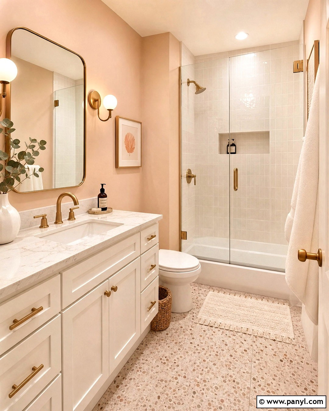 Peach Small Bathroom - 20 small bathroom color ideas paint ideas
