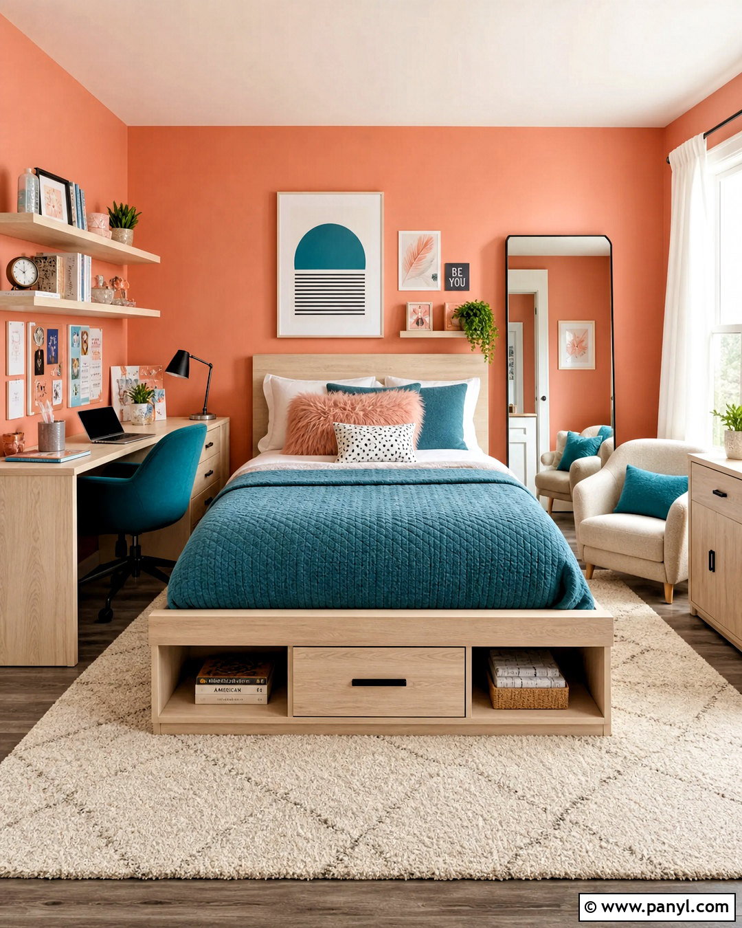 Peach Teen Bedroom - 20 peach room ideas