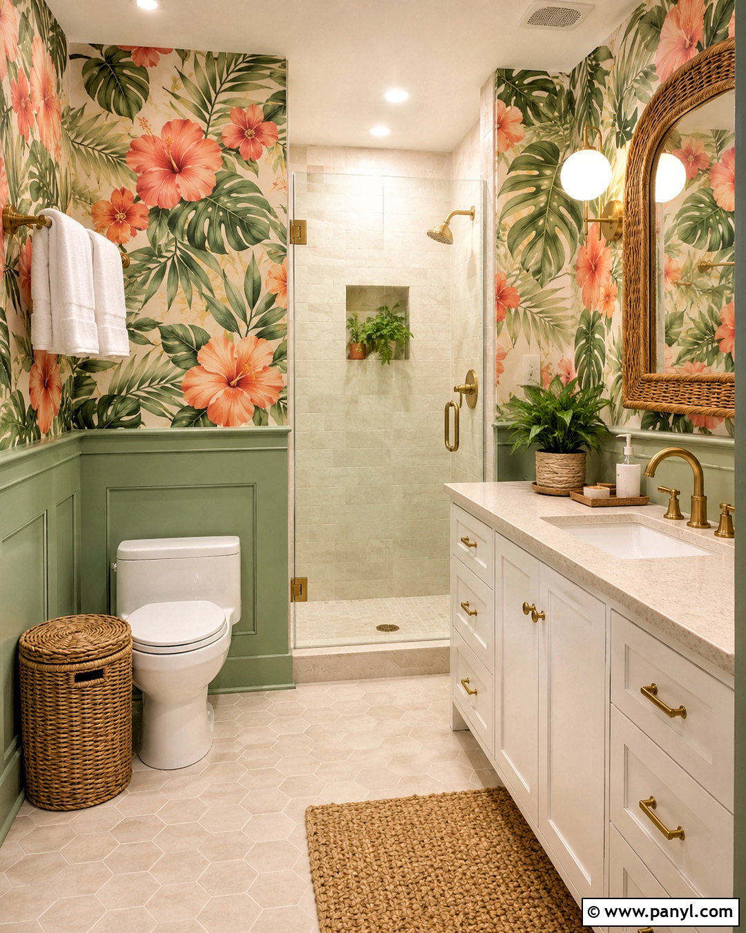 Peach Tropical Wallpaper Bathroom - 20 peach color wallpaper ideas