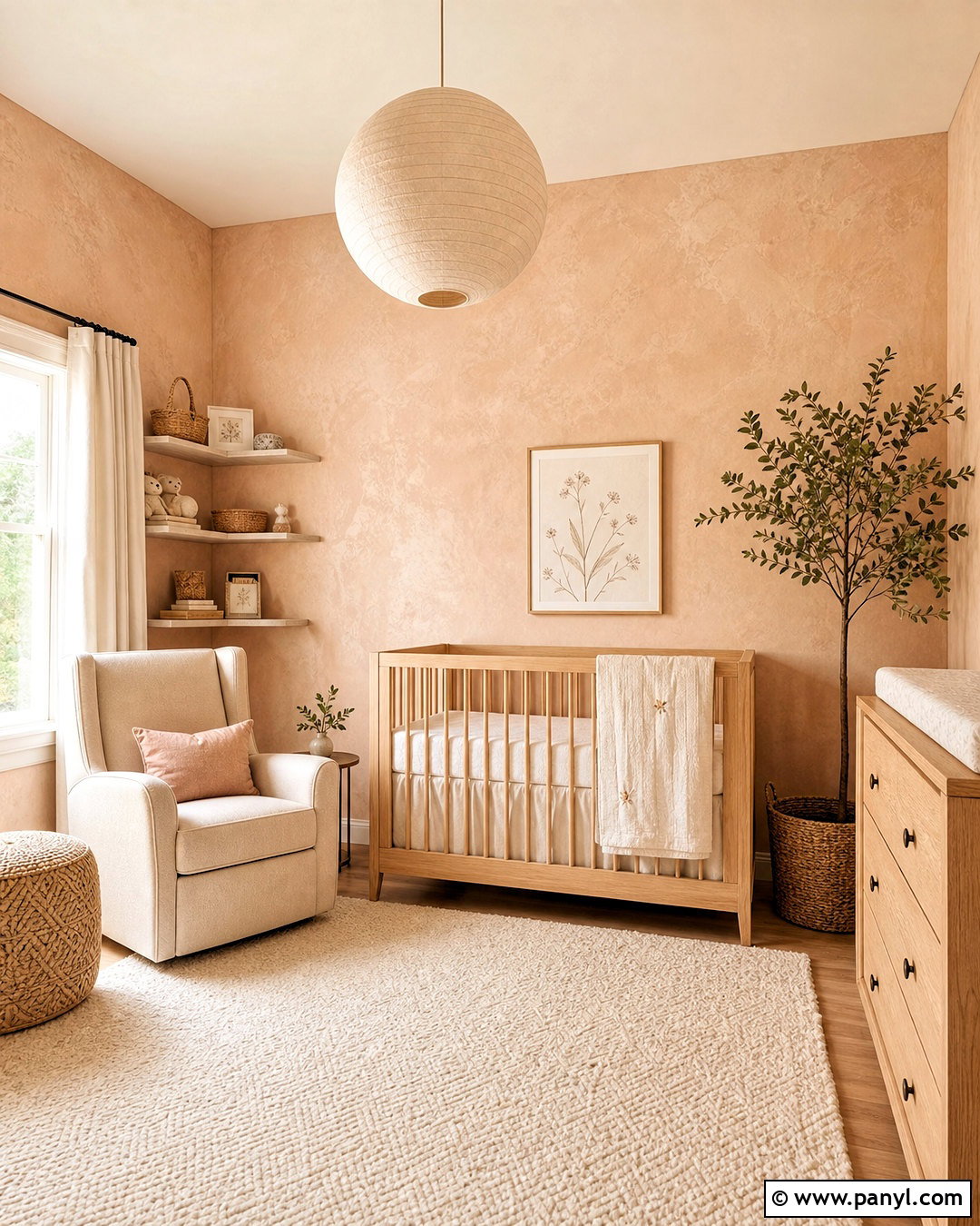 Peach Venetian Plaster Nursery - 20 venetian plaster walls