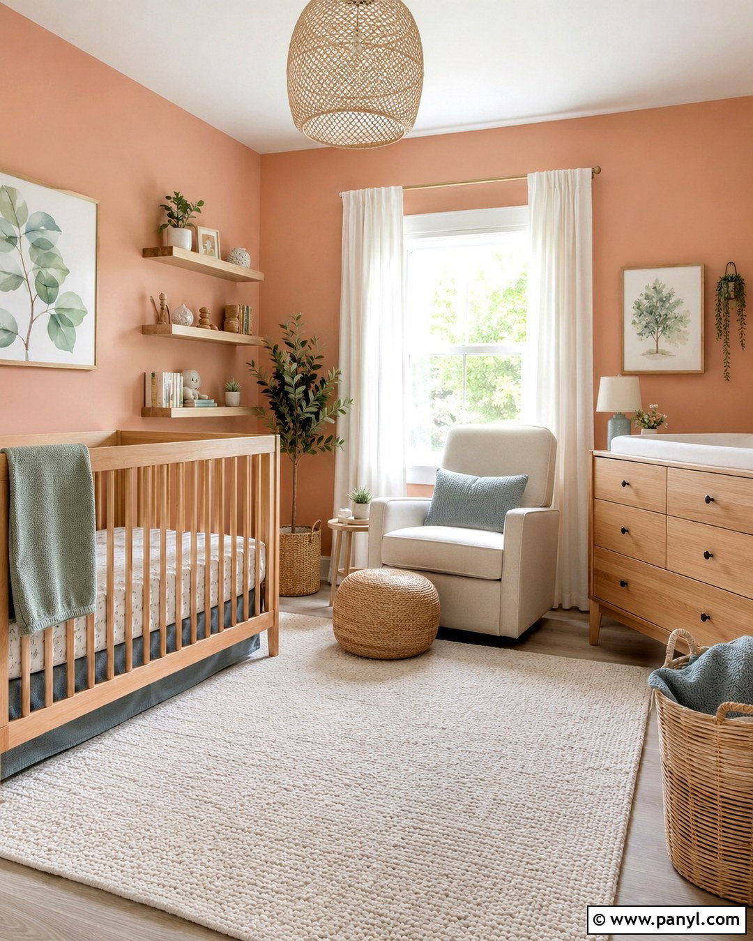 Peach Wall Color for Nursery - 20 Colorful Wall Colors