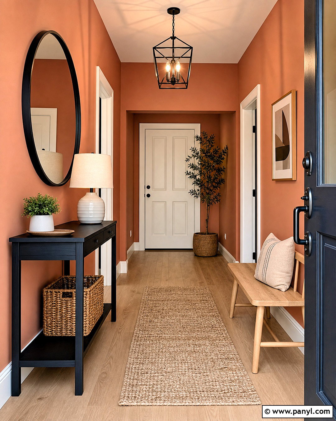 Peach Wall Paint With Black Accents - 20 peach wall paint ideas