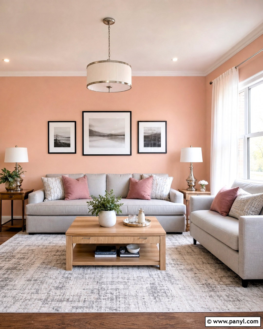 Peach Wall Paint With Light Gray - 20 peach wall paint ideas