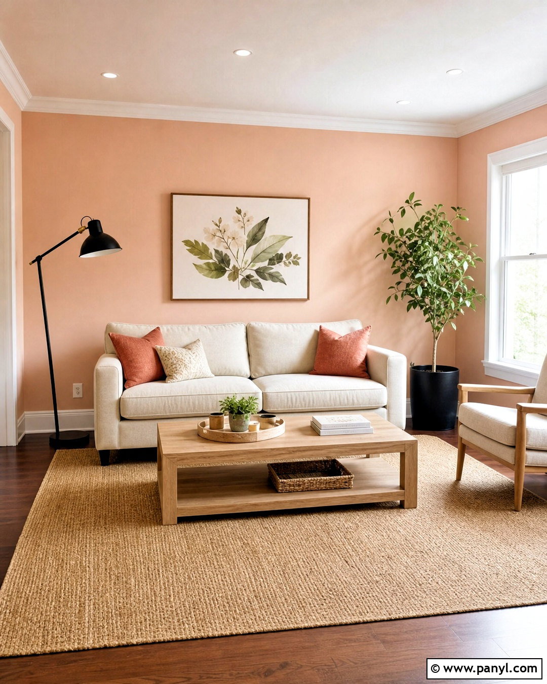 Peach Wall Paint With White Trim - 20 peach wall paint ideas