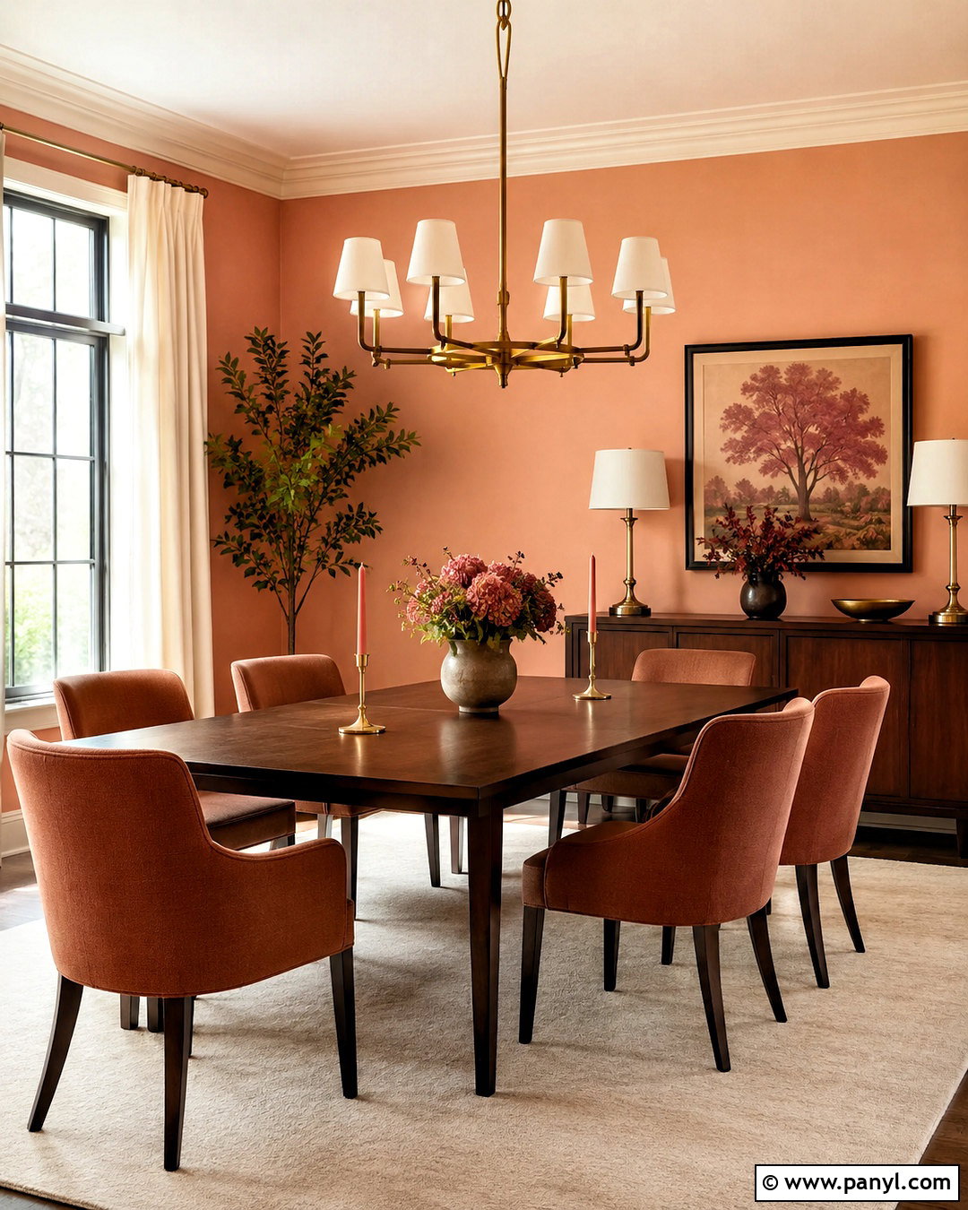 Peach Walls With Chocolate Brown - 20 What Color Goes With Peach Walls
