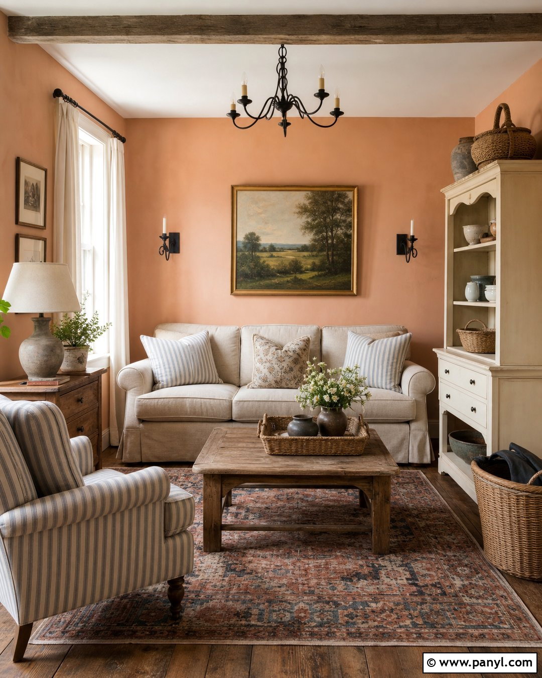 25 Peach Painted Walls for Warm, Cheerful Modern Rooms