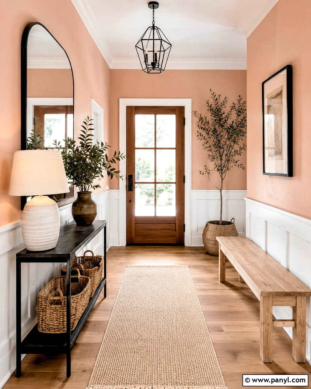 Peach Walls With Matte Black - 20 What Color Goes With Peach Walls