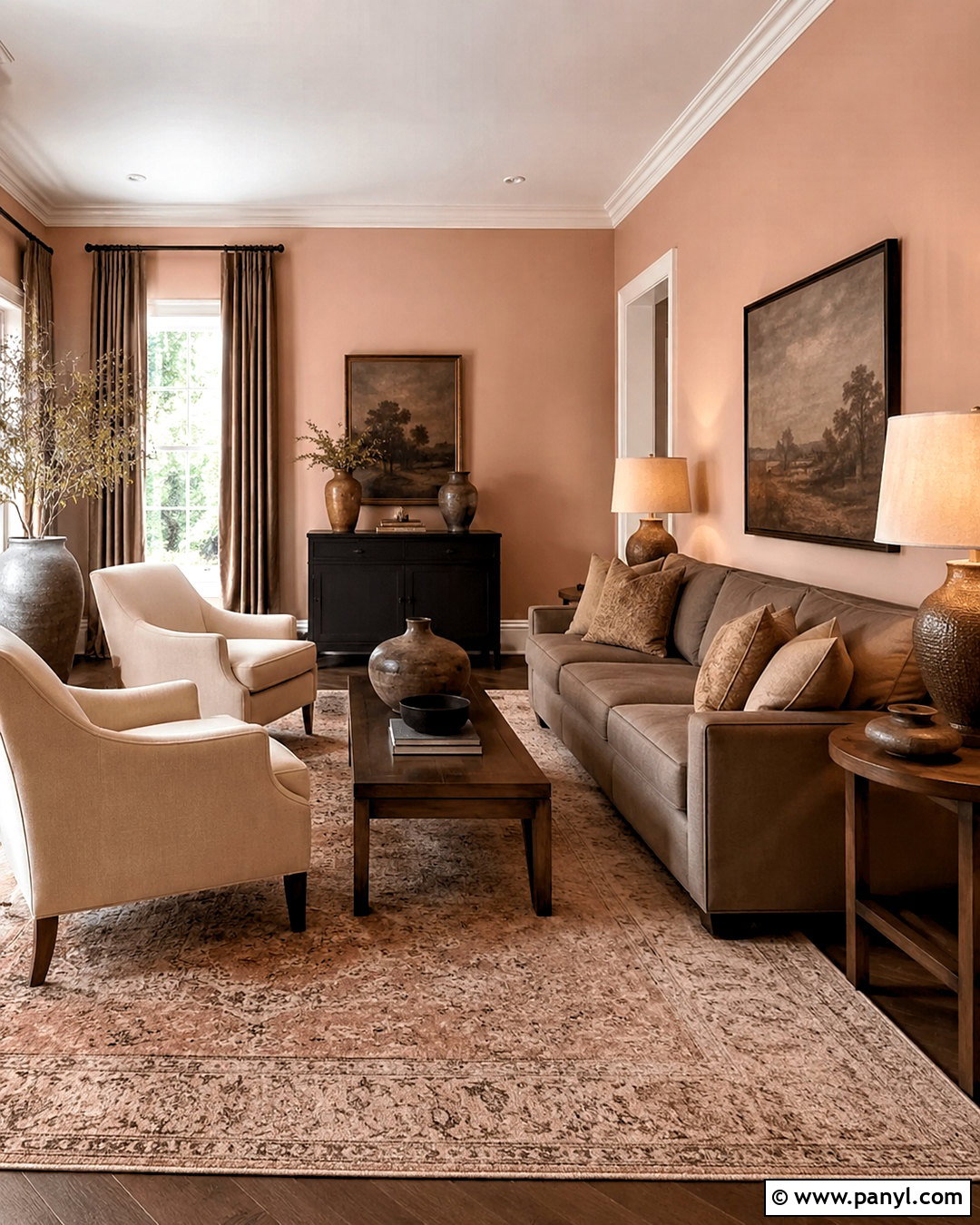 Peach Walls With Taupe - 20 What Color Goes With Peach Walls