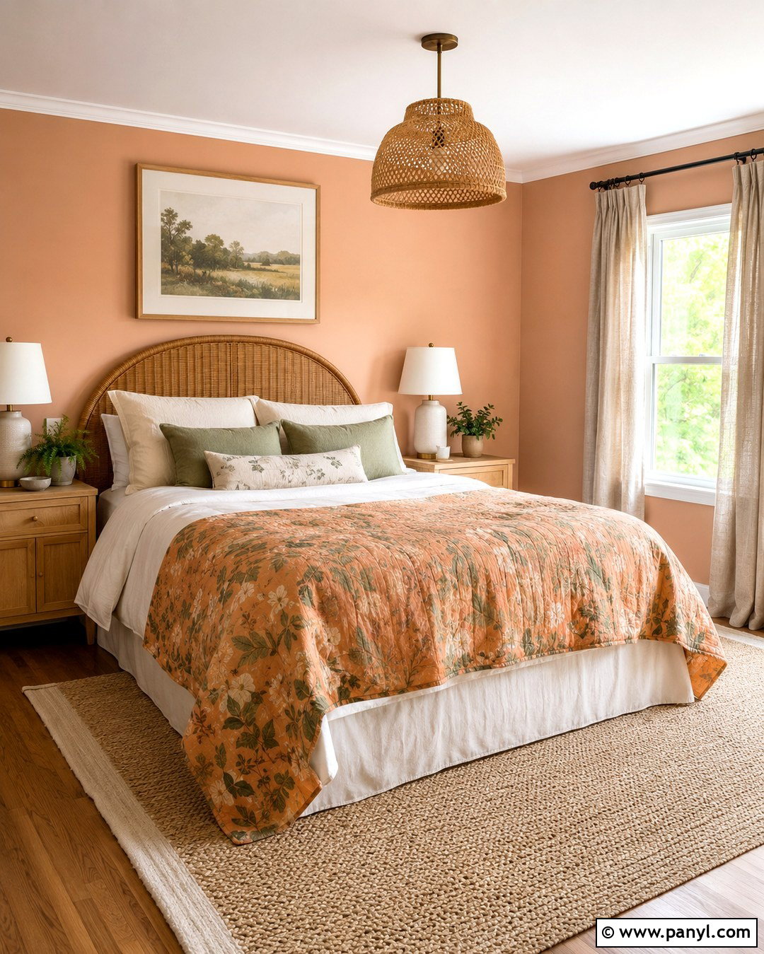 Peach Walls - 20 Romantic Wall Colors