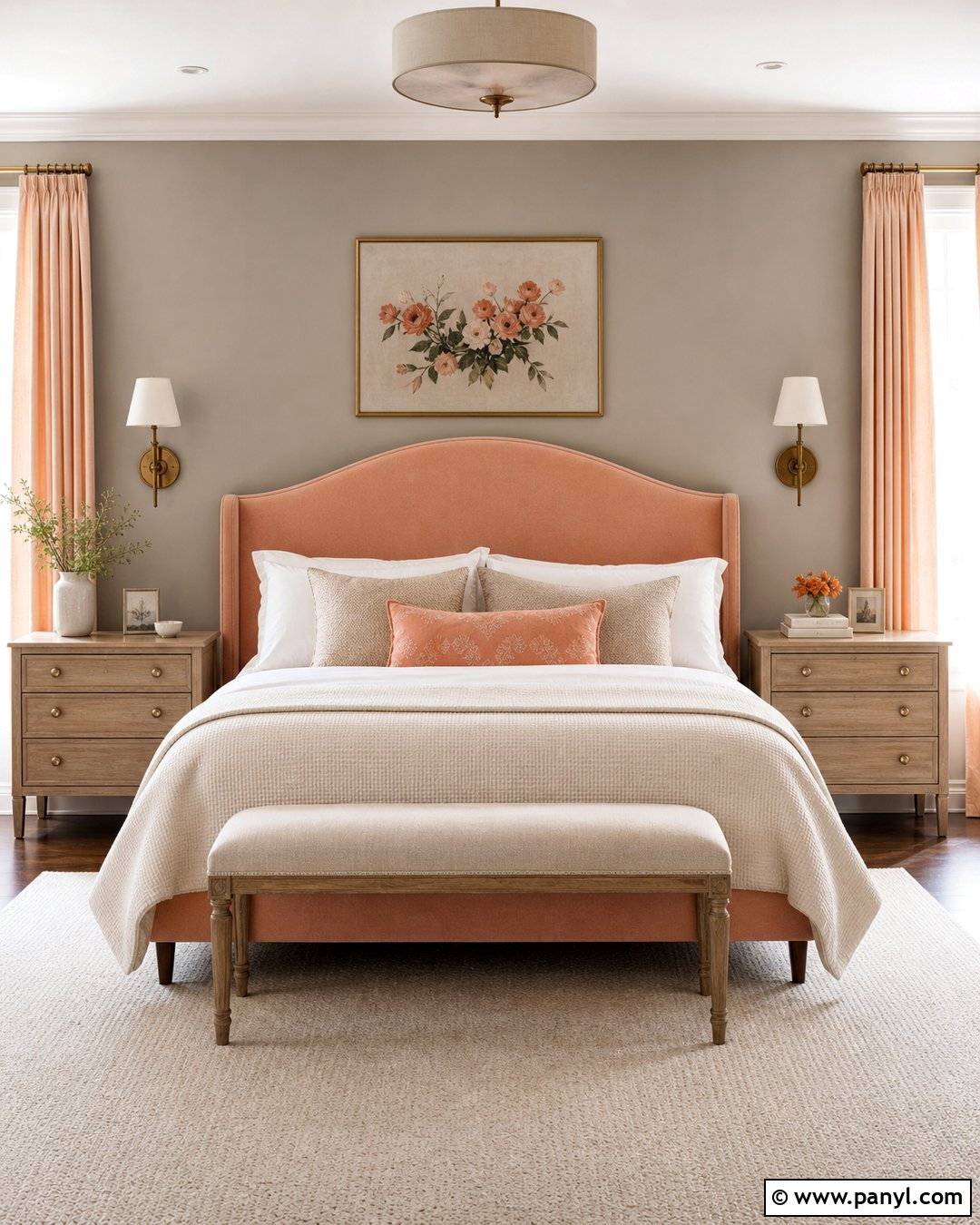 Peach With Gray Walls - 35 Accent Colors With Gray Walls