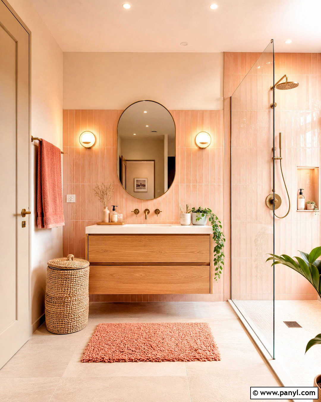 Peachy Pink Bathroom - 20 peachy pink aesthetic ideas