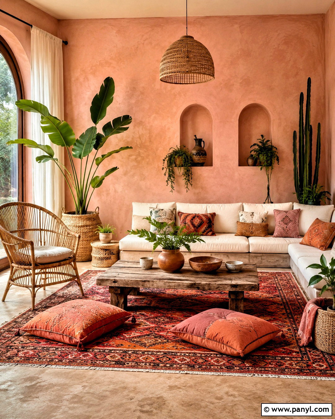 Peachy Pink Boho Room - 20 peachy pink aesthetic ideas