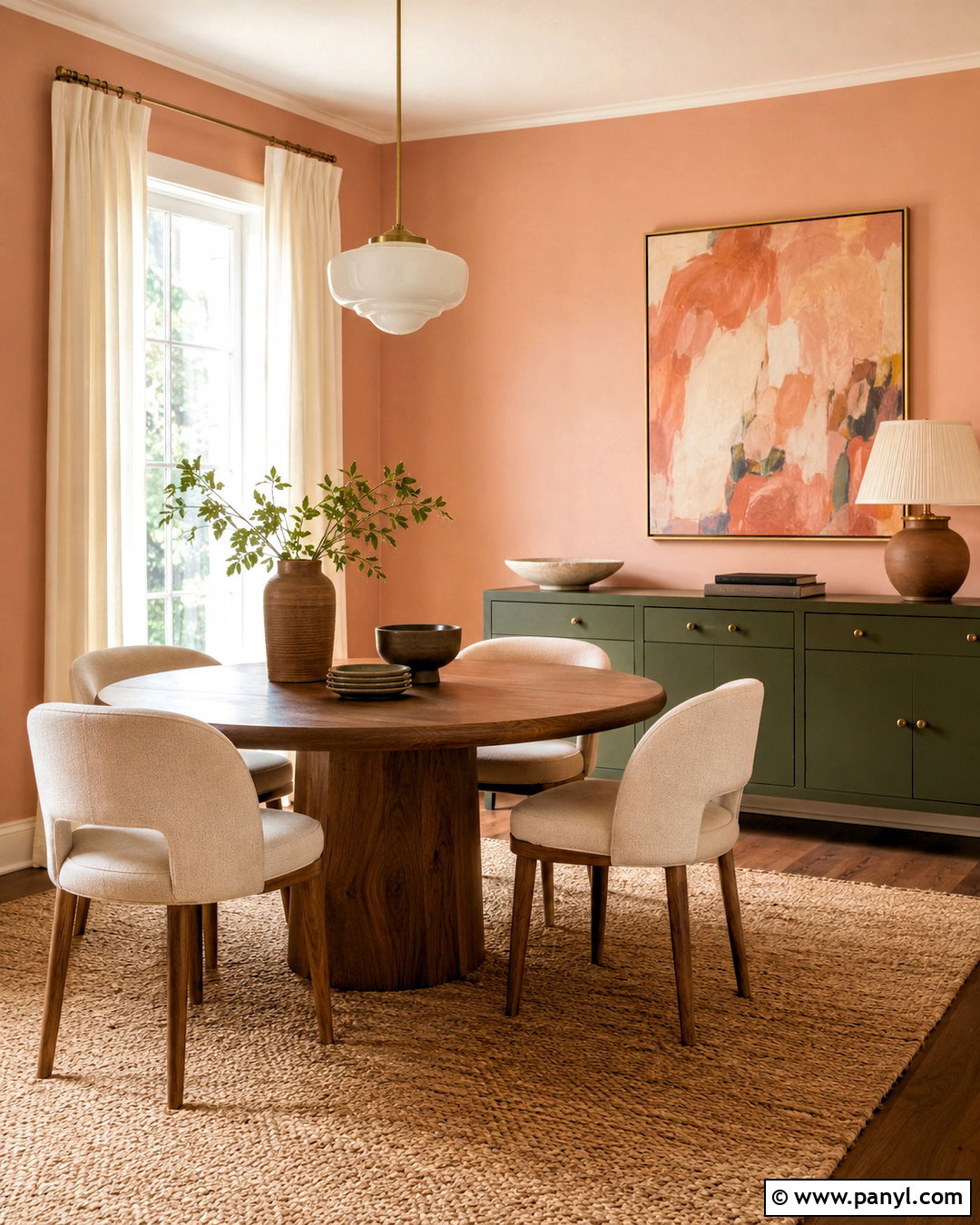 Peachy Pink Dining Room - 20 peachy pink aesthetic ideas