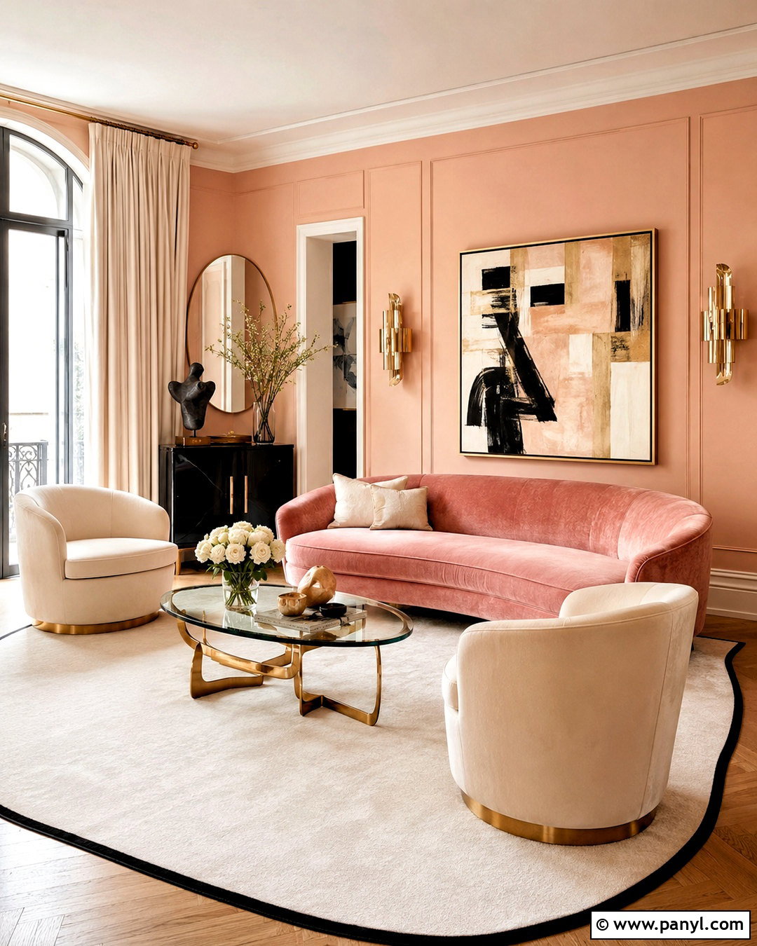 Peachy Pink Glam Room - 20 peachy pink aesthetic ideas