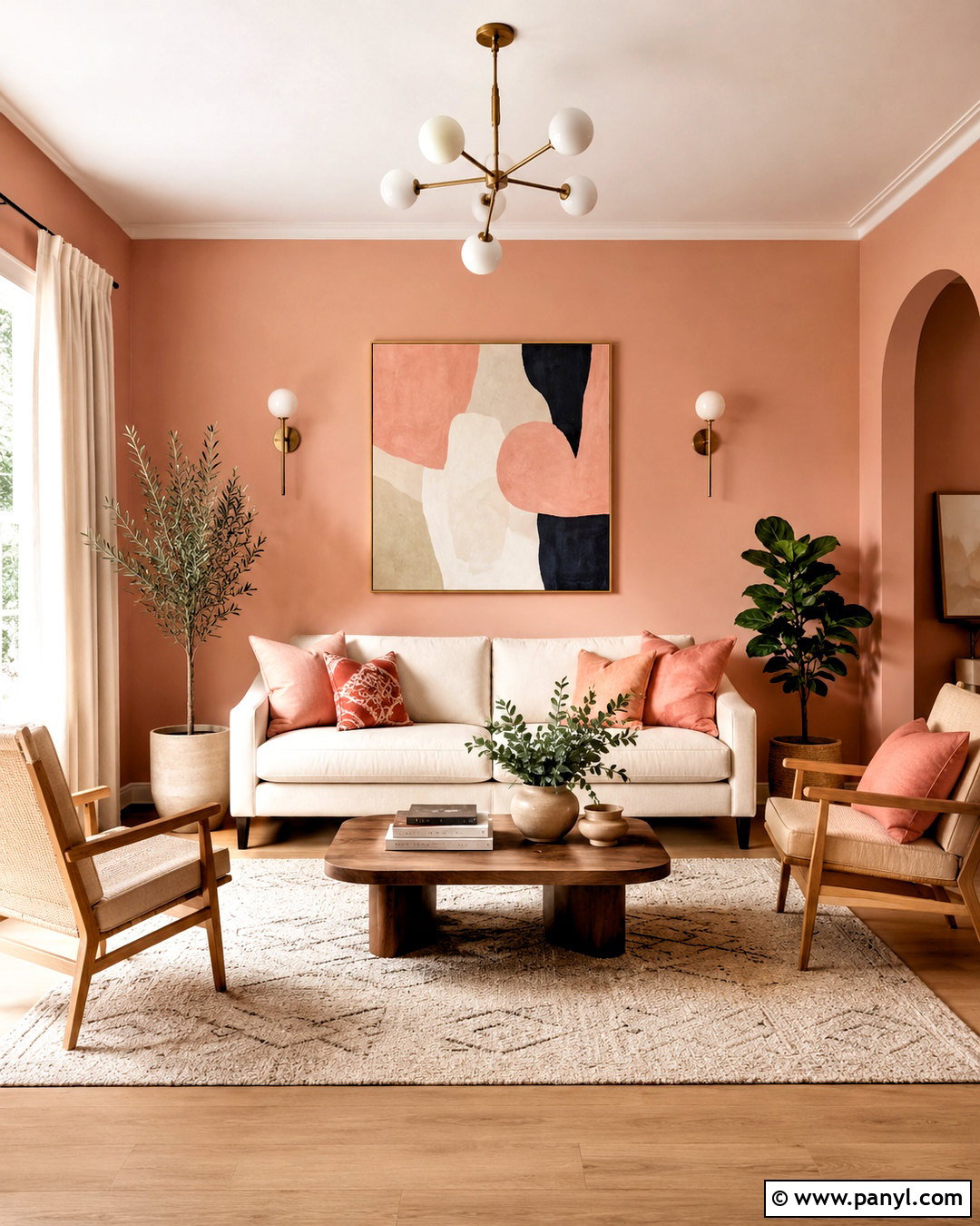 Peachy Pink Living Room - 20 peachy pink aesthetic ideas