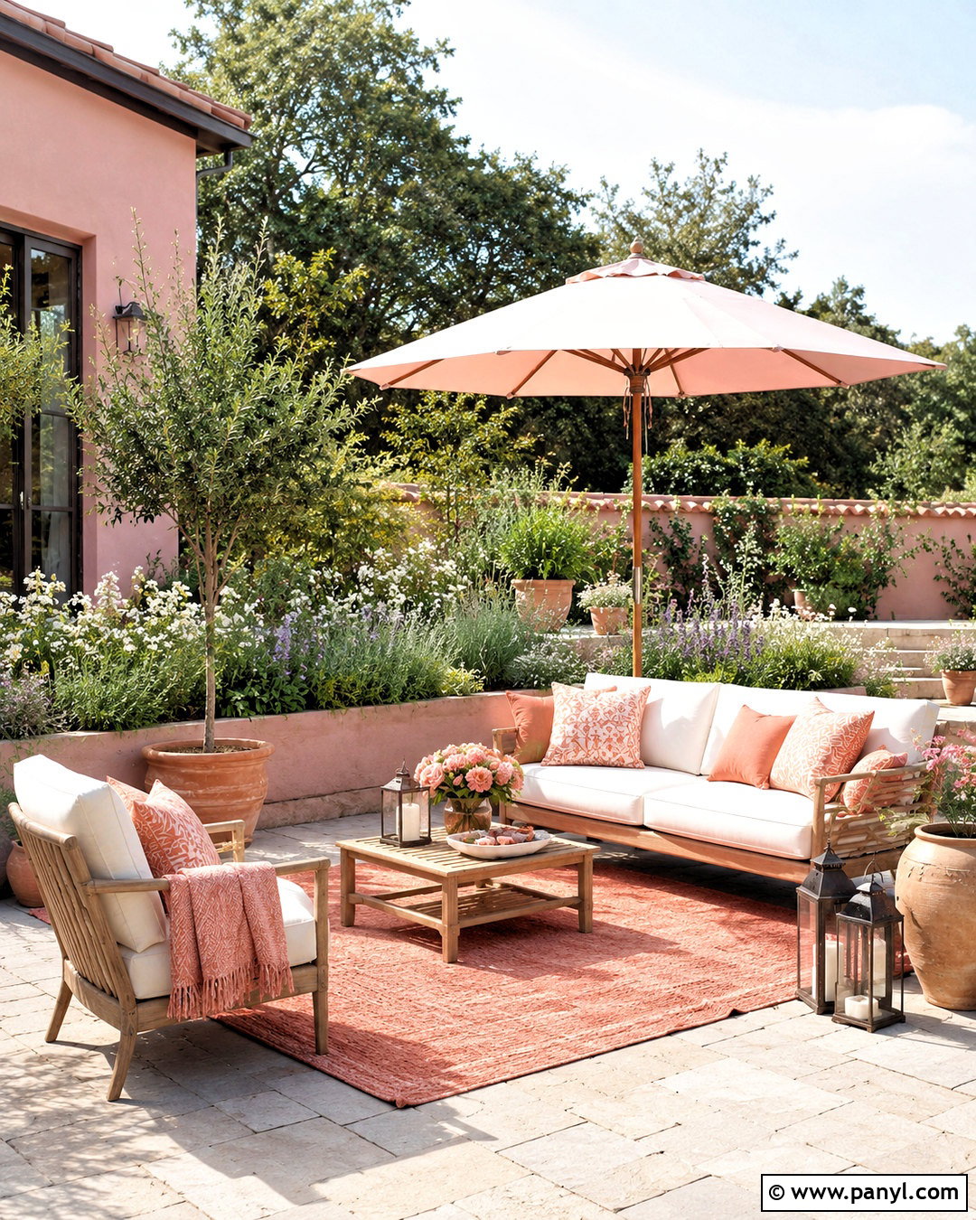 Peachy Pink Patio - 20 peachy pink aesthetic ideas