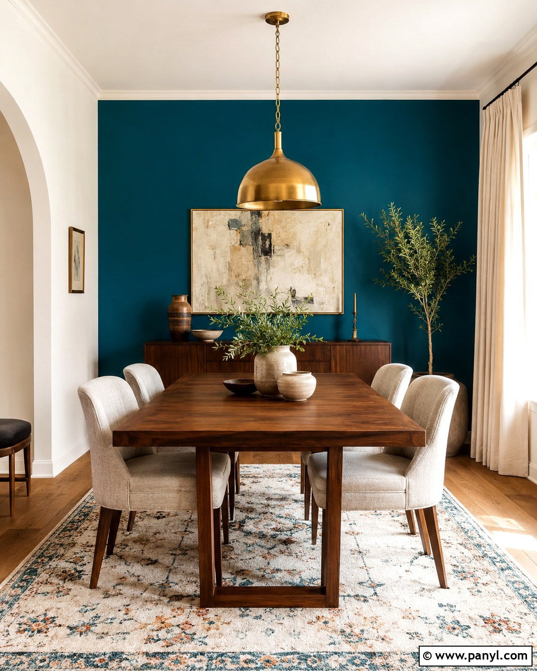 Peacock Blue Accent Wall - 20 Accent Walls Colors