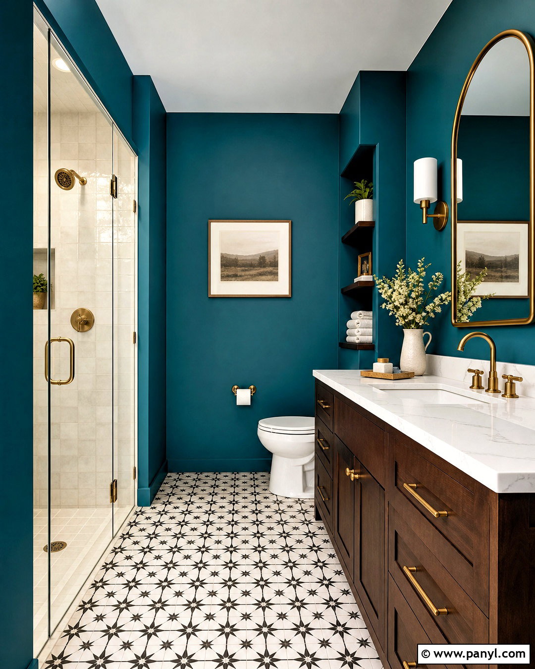 Peacock Blue Bathroom Paint - 20 dark bathroom paint colors