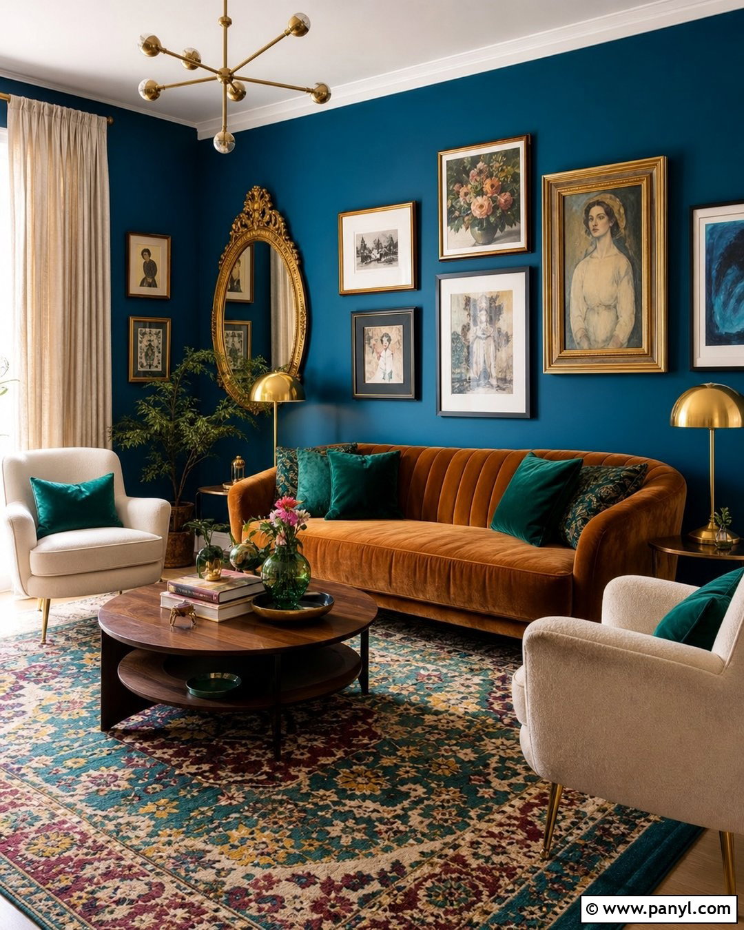Peacock Blue Living Room Walls - 50 blue walls