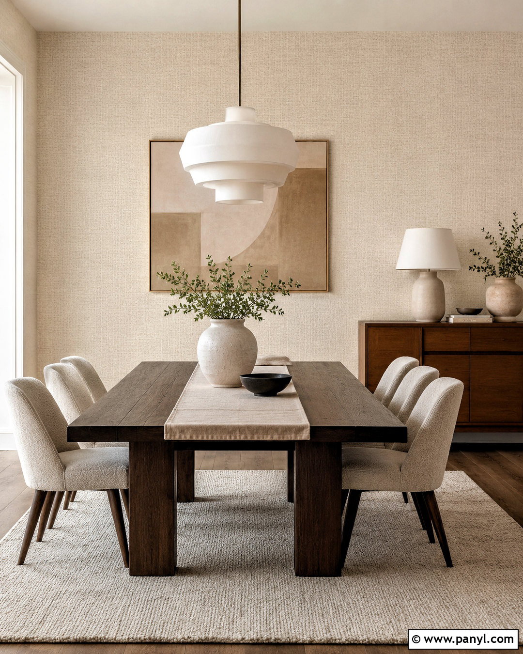Pearl Embossed Wallpaper - 20 neutral minimalist wallpaper ideas