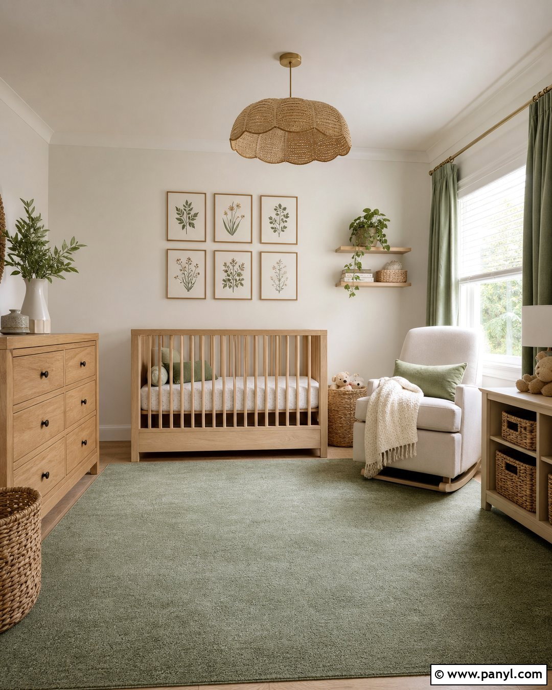 Pearl Metallic Nursery Wall - 35 metallic paint walls