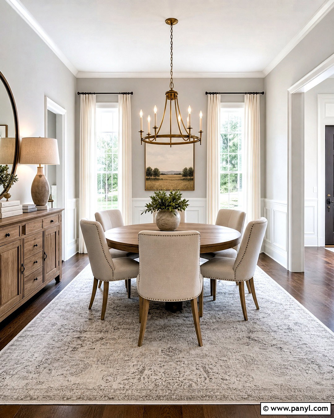 Pearl White Gray Dining Room - 20 white gray paint color ideas