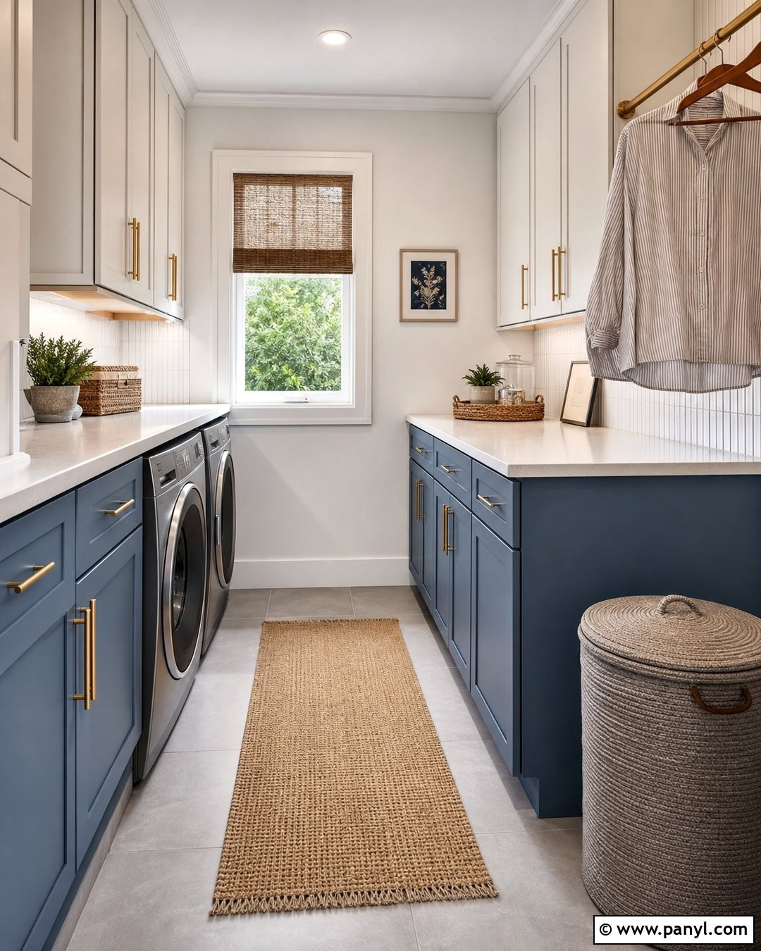 Pearl White Walls In A Laundry Room - 20 Pearl White Walls