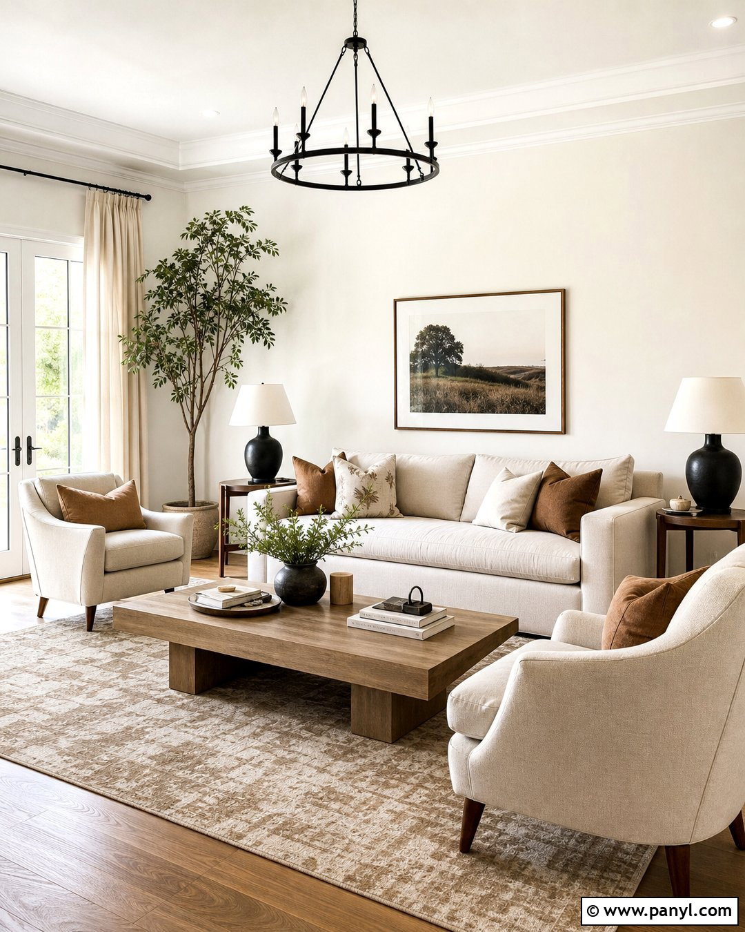 Pearl White Walls With Beige Furniture - 20 Pearl White Walls