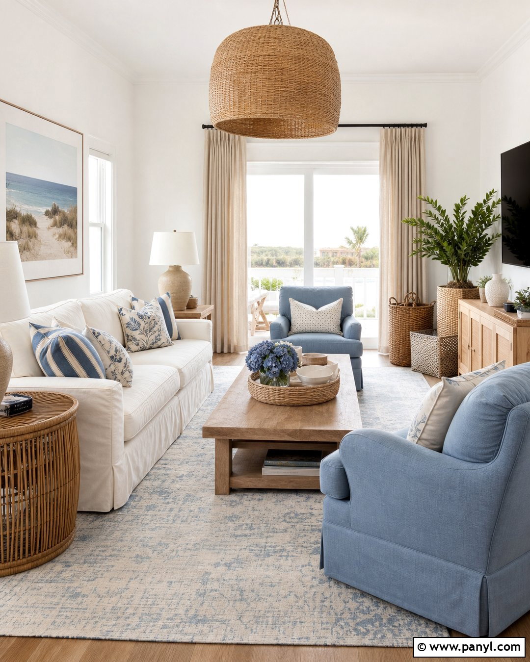 Pearly White Coastal Living Room - 25 Pearly White Sherwin Williams Walls
