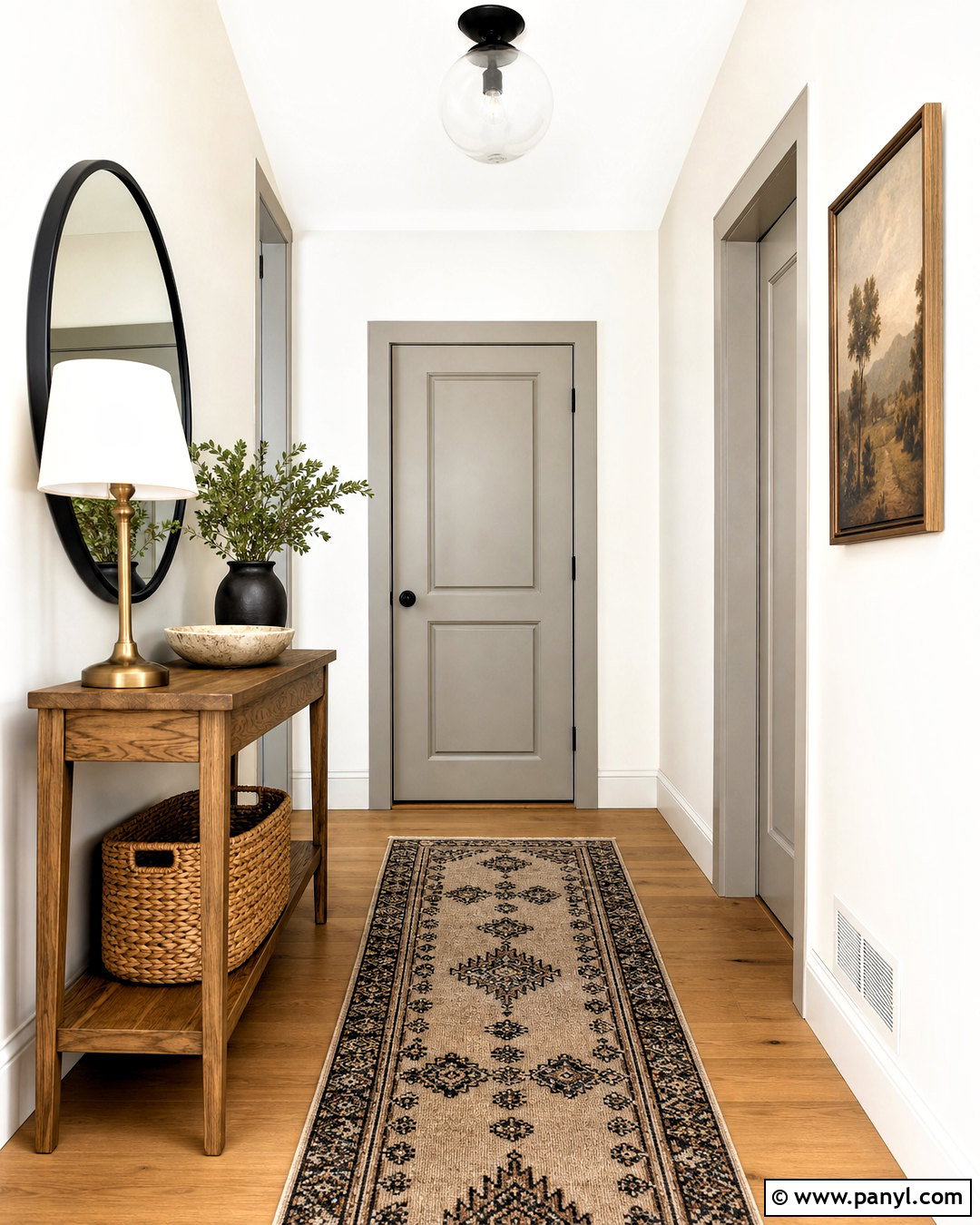Pearly White Entryway With Warm Greige - 20 sherwin williams pearly white ideas