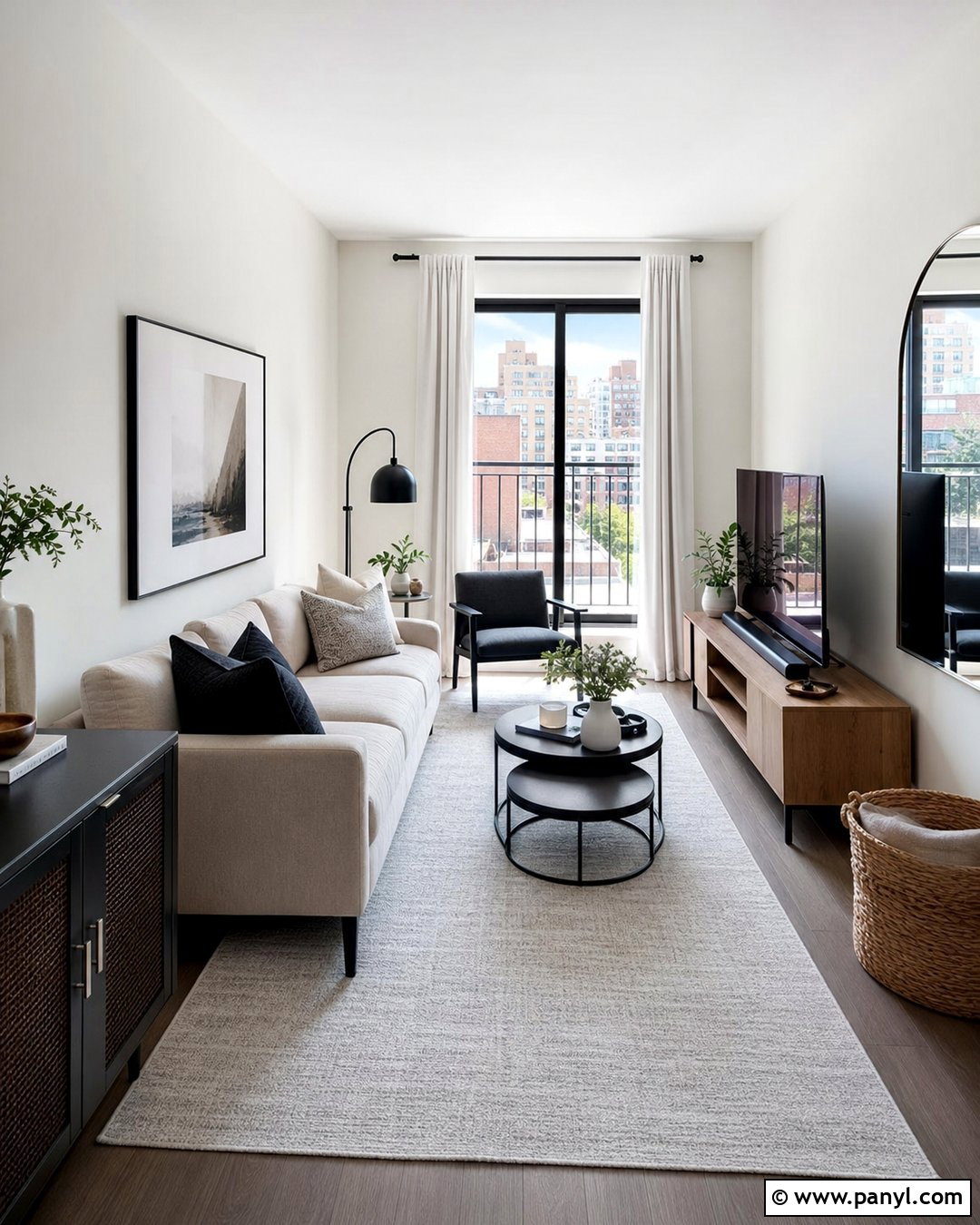 Pearly White Small Apartment Living Room - 25 Pearly White Sherwin Williams Walls