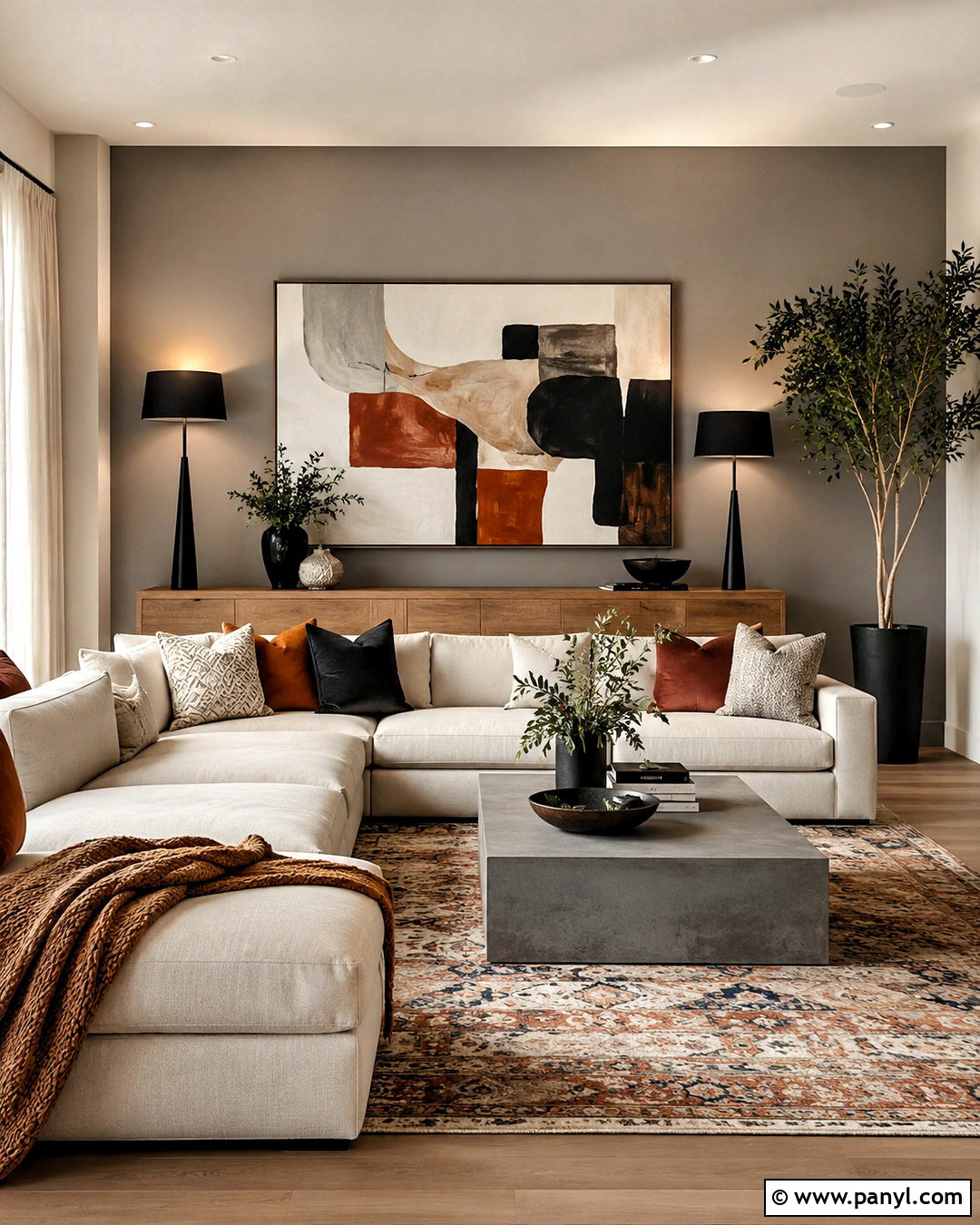 Pebble Grey Accent Wall - 20 pebble grey ideas