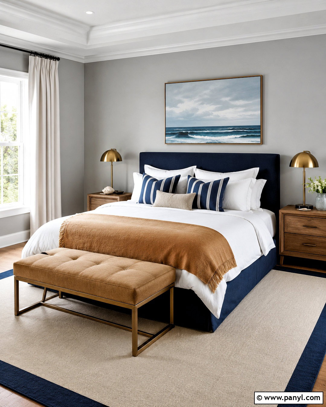 Pebble Grey And Navy Bedroom - 20 pebble grey ideas