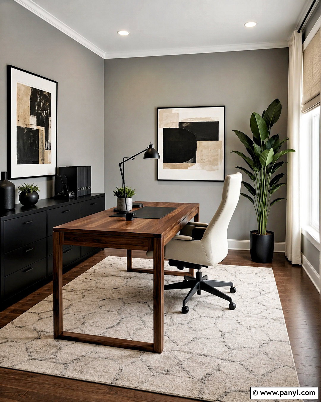 Pebble Grey Home Office - 20 pebble grey ideas