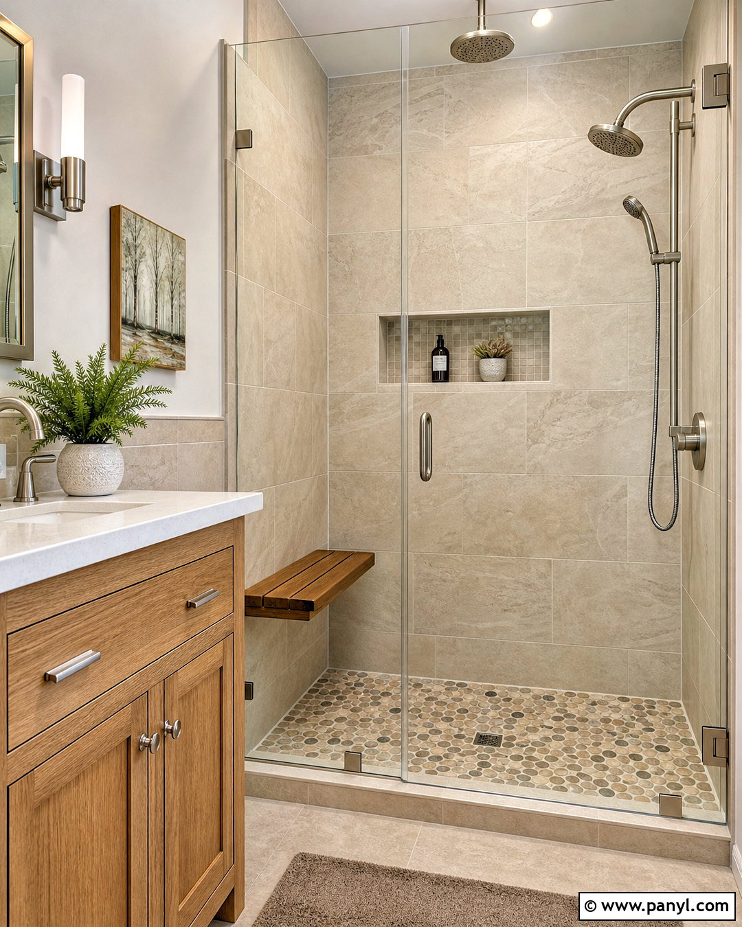 Pebble Shower Floor Tile - 20 home floor tiles design ideas