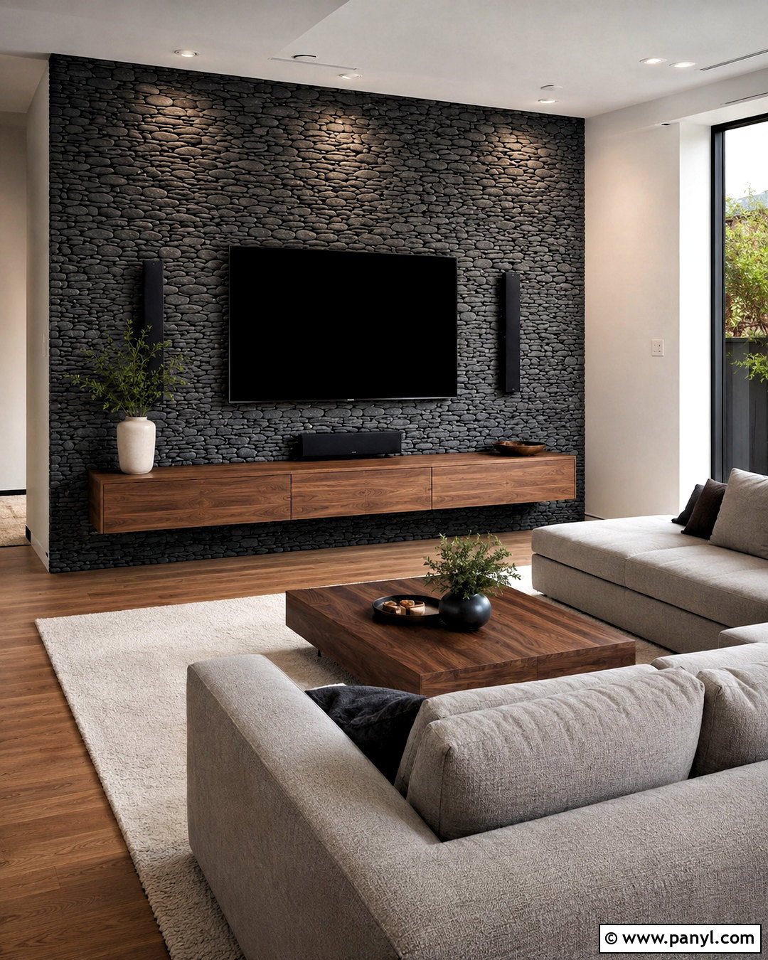 20 Pebble Wall Ideas for a Relaxing, Nature-Inspired Home