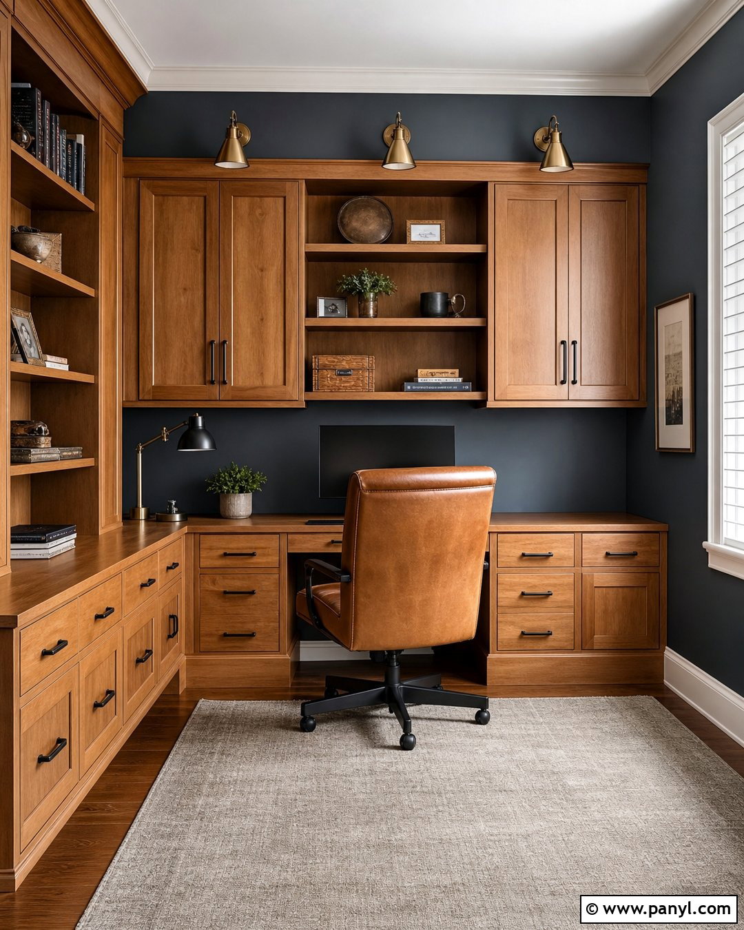 Pecan Alder Wood Home Office - 20 Alder Wood Color Ideas