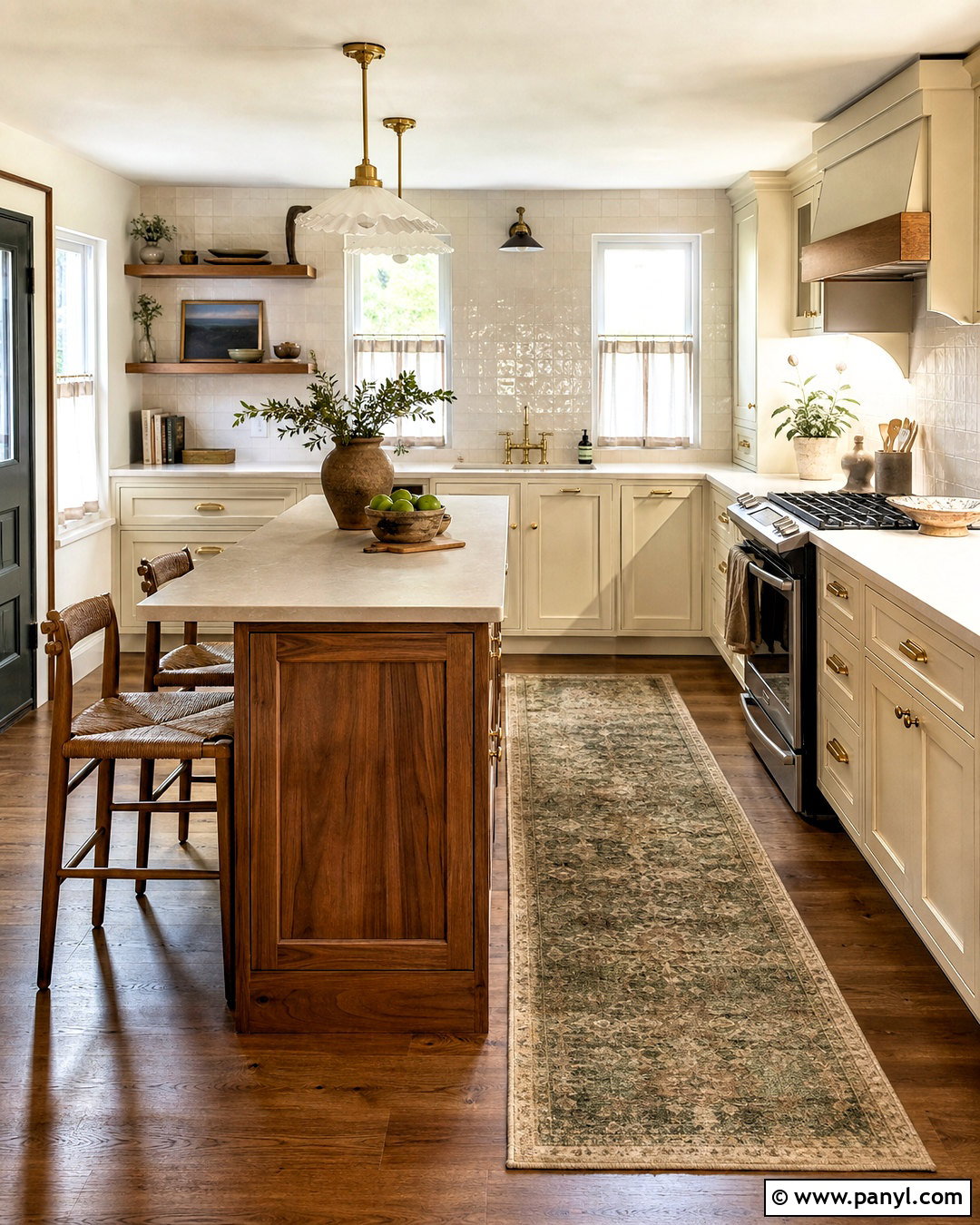 Pecan And Cream Painted Wood Combination - 20 wood color combination ideas